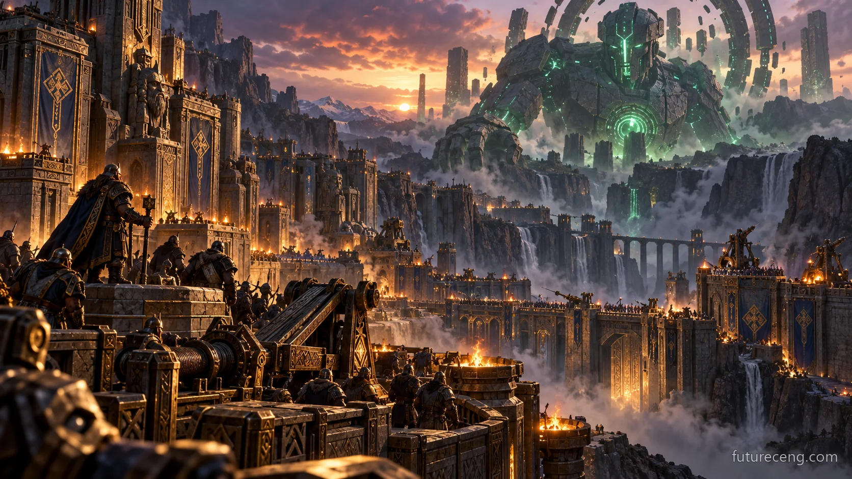 A war that started with a caravan, spread across the world. It's the future painting.